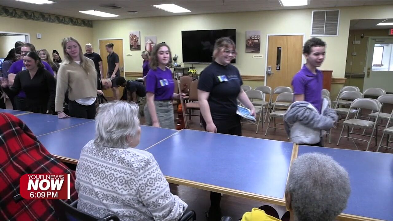 Lima Senior students share music and smiles at local senior living facility
